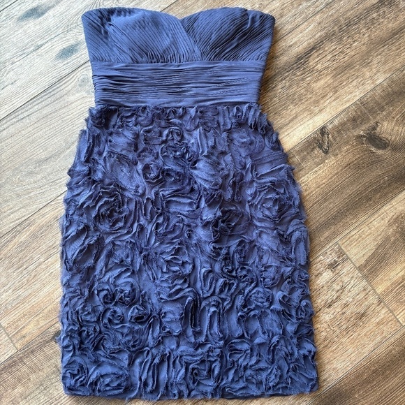 JS Collections Strapless Purple Mini Dress Women's Size 4 - Picture 1 of 5